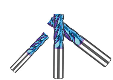 HRC55 ° плоский конец Mill Cutter Высокопроизводительные фрезерные резатели карбида вольфрама Nano